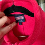 Vineyard Vines  fleece vest navy coral red neon zip up pockets size medium Photo 2