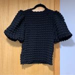 Muse Black Bubble Textured Top Photo 1