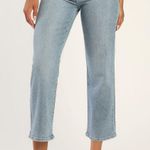 Just Black Denim Truly Cool Light Wash Ribcage Straight Leg Jeans Photo 1