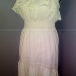 HD in Paris Anthropologie  boho cream strapless dress Photo 2