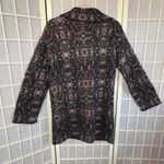 Free People  Boho Alpaca Cardigan Long Wool Blend Open Front Multicolor Aztec S Photo 3