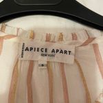 Apiece Apart Apeice Apart New York Cream and Pink Striped Shirt Photo 1