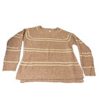 SO  Heritage Striped Knit Sweater Cable Sleeve Cozy Layer XL Photo 1