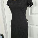 Marc New York Andrew Marc Black Zip Back Sheath Dress Size M Photo 2