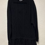 Simply Couture  Black Knit Sweater with Layered Hem 2X/3X Photo 0