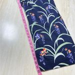 Maeve Anthropologie The Colette Floral Wide Leg Pants Navy Purple Orange Size 28 Blue Photo 7