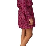 Zadig & Voltaire Pink Leopard Reveal Print Leo Mini Dress Sz.S NWT Photo 3