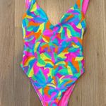 Show Me Your Mumu Bathing Suit Colorful Laguna Contour Scrunch Size NWOT Small Photo 1