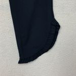 Kate Spade women's small black ruffle leggings crop basic casual everyday Photo 3