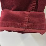 st. john's bay  Burgundy Corduroy Straight Leg 5 Pocket Hemmed Pants womens 14 Photo 9