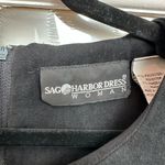 Sag Harbor  Black Faux Suede Sleeveless Cocktail Career Shift Dress Plus Size 18W Photo 5