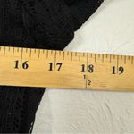 Loft Black Sheer Crochet Short Sleeve Blouse Womens XS Whimsigoth Boho Fall Top Photo 8