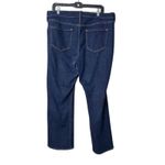 Old Navy Curvy Profile Womens 16 Short Jeans Mid Rise Dark Wash Stretch Straight Photo 3