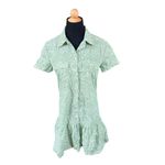 Amanda Uprichard  Cathee Floral Shirt Dress in Green Size Small Photo 7