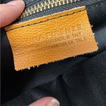 Divina Firenze Black Leather Tan Straps Luxury Handbag Convertible Backpack Bag Photo 8