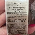 Banana Republic Kenza Fit & Flare Linen Mini Dress in Pink Geo Size 2 Petite Photo 10