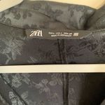 ZARA  Black Top Formal Floral Fashion Women Size Large Clothing Photo 2