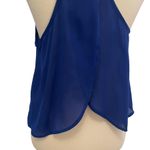 Lush Clothing Lush Blue Sheer Crop Top Photo 4