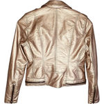 BLANK NYC  Metallic Leather Moto Jacket Photo 9