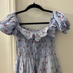 Altar'd State Altar’d State Blue Floral Dress Photo 3