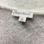 Hem & Thread  Eyelash Cardigan. Size Large. Checkered Motif Photo 10