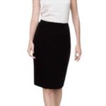 White House | Black Market Black Velvet Pencil Skirt, 8P, NWOT! Photo 8