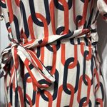 Banana Republic Chain Link Silk Print Dress Photo 3