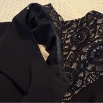 London Style  Black Lace Panel Midi Sheath Dress Women’s Sz 12 Sleeveless Pencil Photo 13