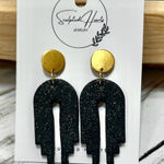 Handmade Sculpted Hearts  Polymer Clay Dangle Earrings. New Photo 0