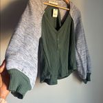 Free People NEW  Top sweet confession henley dried pine combo Medium Photo 3