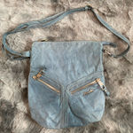 Arcadia Blue Leather Crossbody Bag Photo 0