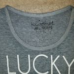 Rocker Girl Womens S Gray Burnout Lucky Charm Top Photo 2