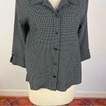Habitat  Black White Checkered Button Down Shirt Photo 3
