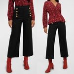 Derek Lam  10 Crosby Delos Cropped Wide-Leg Sailor Pants in black womens size‎ 4 Photo 1