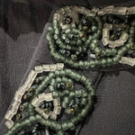 Boden Deep Violet Puff Long Sleeve Blouse Beaded Embellishments Collar Size 8 M Purple Photo 4