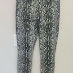 Alice + Olivia Jeans Good High Rise Skinny Jeans Snake Print Black White size 27 Photo 4