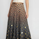 Anthropologie GEISHA DESIGNS x  Hybrid Diamond Maxi Skirt, Multicolor, Small Photo 0