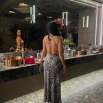 ZARA  maxi dress cheetah leopard animal print slip satin evening party cocktail Photo 7