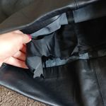 Tannery west women’s black leather midi skirt zip up back size 6 Photo 7