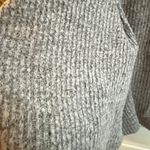 Gaze Ribbed Knit Shorts with Ruched Tie Sides in Heathered Grey Beige size XS Tan Photo 5