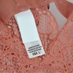 DKNY NEW Lace Mesh Teddy Romper Sheer Bodysuit S Pajamas Pink Women's L Photo 7