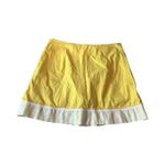Lilly Pulitzer  Sz 6 Sunshine Yellow Pleated Skort Preppy Striped Summer Cotton‎ Photo 3
