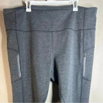 Athleta Sold  Rainier gray heathered tights leggings gray size 3X NWOT Photo 5