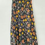 T Tahari NEW  A-Line Skirt Black/Rust Floral Print Side Split Size 2 Modest Fairy Photo 12