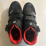 Peloton  Cycling Shoes Size 39 US
Women's 8 
Black & Red Photo 2