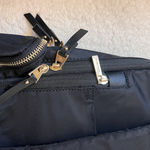 Black Nylon Backpack with Gold Hardware Photo 3