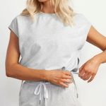 Stori Aspire Sweat Tee in Heathered Slate Gray Size 6 Photo 6