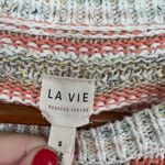 Rebecca Taylor Women multi-color gold shimmer stripe short sleeve knit top small Photo 7