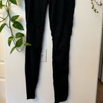 James Perse  womens Linen Pants size 1 Black Pull On unhammed Skinny Photo 2