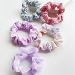 5 piece scrunchies Purple Photo 1